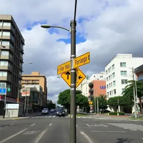 Rua na Cidade Industrial de Curitiba