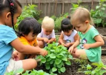 Horta do Centro de Educação Infantil em Curitiba