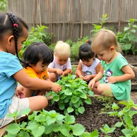 Horta do Centro de Educação Infantil em Curitiba