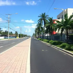implantação de calçadão